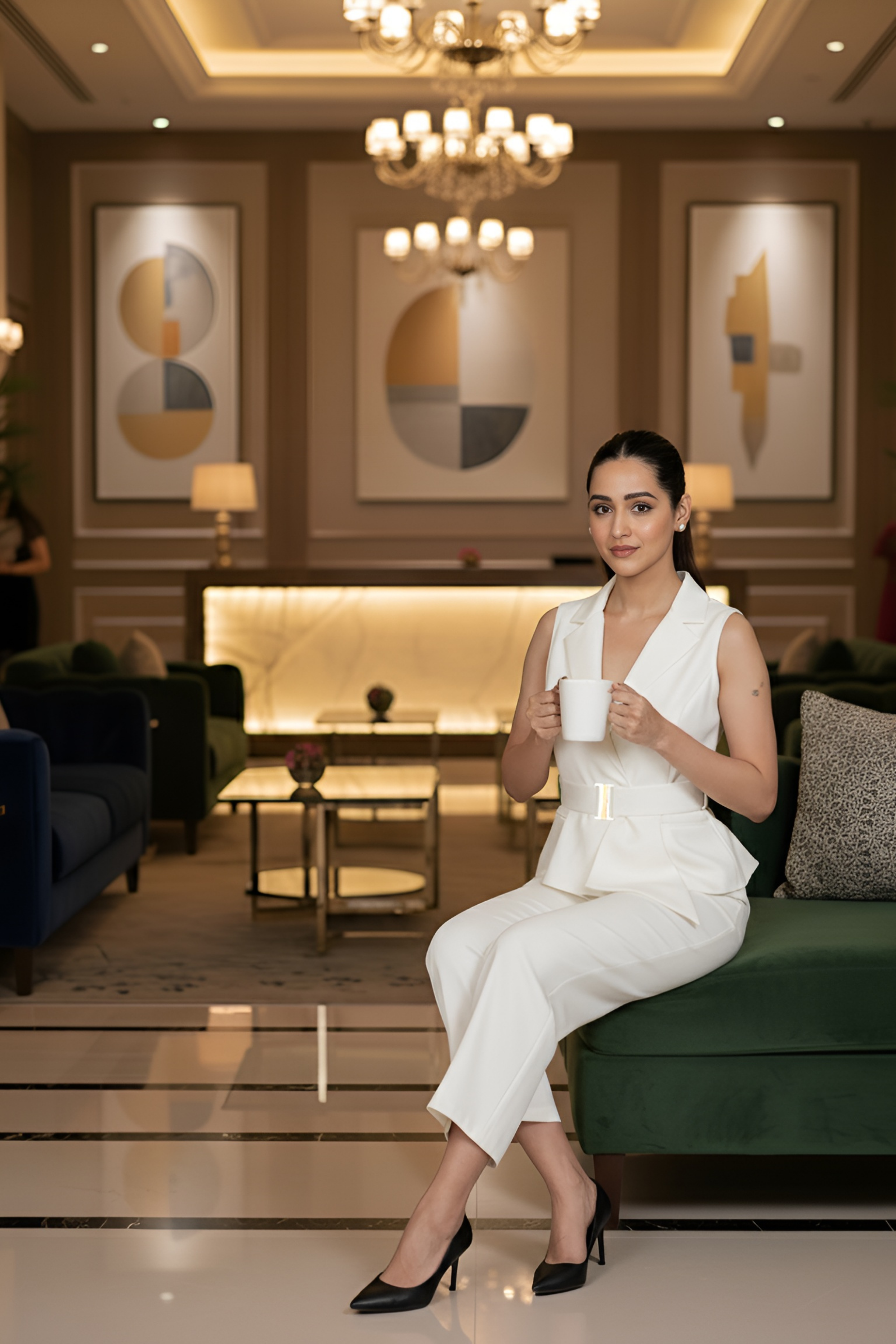 Ivory Waist Coat & Trouser – Timeless Aura